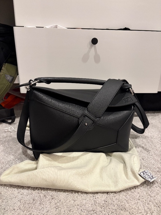 Other - Loewe Medium Puzzle Edge bag in black calfskin
